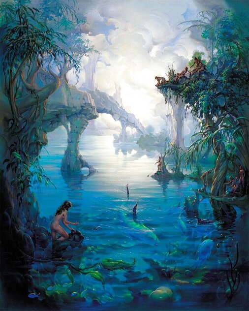 Fishing 1989 Limited Edition Print by John Pitre Fishing 1989 Limited Edition Print by John Pitre