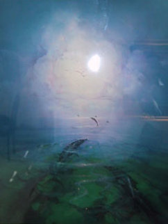 Dolphin Serenity 1992 Limited Edition Print - John Pitre Dolphin Serenity 1992 Limited Edition Print - John Pitre