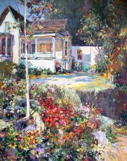 Gathering Flowers Limited Edition Print - Henri Plisson Gathering Flowers Limited Edition Print - Henri Plisson