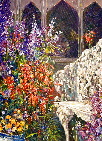 Place in the Garden 1990 Limited Edition Print - Henri Plisson