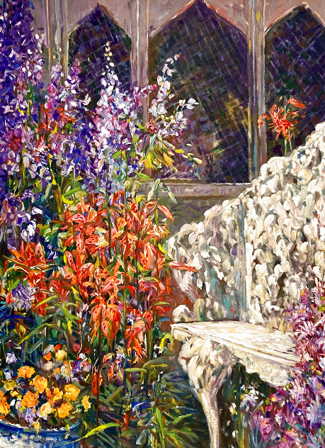 Place in the Garden 1990 Limited Edition Print by Henri Plisson