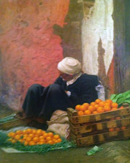Vendedor De Naranjas 2006 39x31 Huge Original Painting - Daniel Gonzalez Poblete Vendedor De Naranjas 2006 39x31 Huge Original Painting - Daniel Gonzalez Poblete