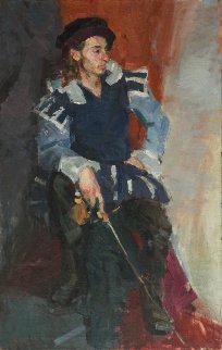 Musketeer 38x24 Original Painting - Roman Podobedov Musketeer 38x24 Original Painting - Roman Podobedov