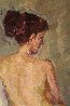 Sitting Nude From the Back 39x31 Original Painting by Roman Podobedov - 1