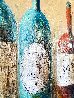 Four Vintage Bottles 46x54 Huge Original Painting by Dina Podolsky - 2