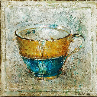Tea Cup No. 1   24x24 Original Painting - Dina Podolsky