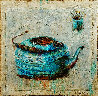 Blue Kettle 30x30 Original Painting by Dina Podolsky - 0