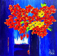 A Few Et a Fleurs 2007 45x45 Super Huge Original Painting by Jaline Pol - 2 A Few Et a Fleurs 2007 45x45 Super Huge Original Painting by Jaline Pol - 2