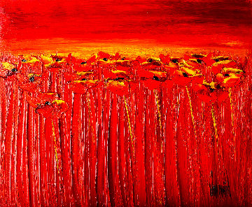 Brûlantes Au Soleil Couchant 2018 20x24 Original Painting - Jaline Pol Brûlantes Au Soleil Couchant 2018 20x24 Original Painting - Jaline Pol