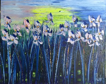 La Douceur D'un Rayon 2018 32x39 Original Painting - Jaline Pol La Douceur D'un Rayon 2018 32x39 Original Painting - Jaline Pol