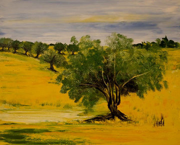Le Soleil De Nos Vacances 2012 32x39 Original Painting - Jaline Pol Le Soleil De Nos Vacances 2012 32x39 Original Painting - Jaline Pol