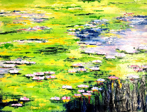 Waters of the Pond Embellished Limited Edition Print - Jaline Pol