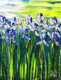 Printemps Naissant 2020 32x25 Original Painting - Jaline Pol Printemps Naissant 2020 32x25 Original Painting - Jaline Pol