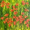 Sonates Pour Quelques Fleurs 2017 40x40 - Huge Original Painting by Jaline Pol - 0