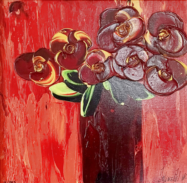 Cornucopia of Flowers 2022 Embellished Limited Edition Print - Jaline Pol