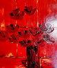 Untitled Floral Abstract Embellished Giclee on Canvas Limited Edition Print by Jaline Pol - 0 Untitled Floral Abstract Embellished Giclee on Canvas Limited Edition Print by Jaline Pol - 0