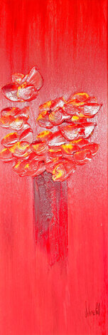 Pai Cauts 2005 48x24 Acrylic on Canvas - Huge - Signed Twice Original Painting - Jaline Pol