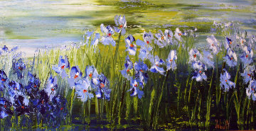 They Are Bathing in the Joy of Life 2005 32x58 Super Huge Original Painting - Jaline Pol They Are Bathing in the Joy of Life 2005 32x58 Super Huge Original Painting - Jaline Pol