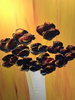 Intoxicated Waves With Their Colors 37x60 Original Painting - Jaline Pol Intoxicated Waves With Their Colors 37x60 Original Painting - Jaline Pol