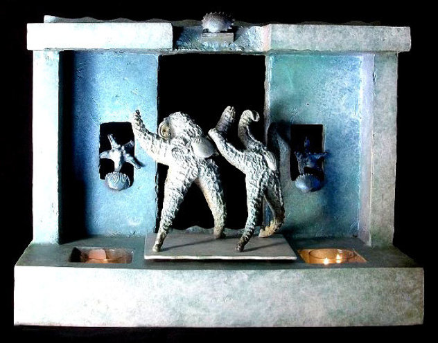 Starfish Luciano and Placido on Stage 2016 18 in Sculpture by Michael J. Pollare