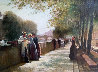 Book Seller By River Seine, Paris, France 2002 19x24 Original Painting by Alexander Popoff - 0
