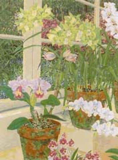 Orchids and Sunlight 1991 by John Powell - For Sale on Art Brokerage