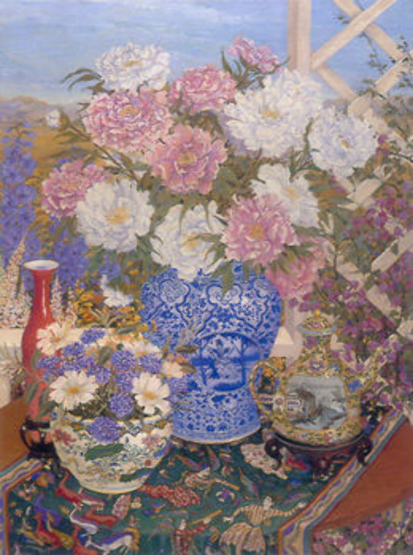 Peonies 1988 Limited Edition Print by John Powell Peonies 1988 Limited Edition Print by John Powell