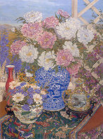 Peonies 1988 Limited Edition Print by John Powell - 0 Peonies 1988 Limited Edition Print by John Powell - 0