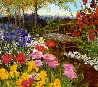 Tranquility / Poppies & Rattan Bench PP Limited Edition Print by John Powell - 0 Tranquility / Poppies & Rattan Bench PP Limited Edition Print by John Powell - 0