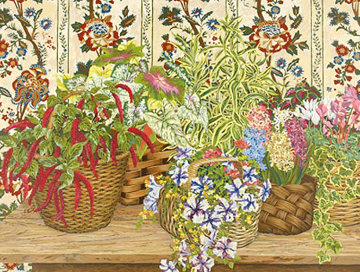 Wicker Baskets 1991 Limited Edition Print - John Powell Wicker Baskets 1991 Limited Edition Print - John Powell