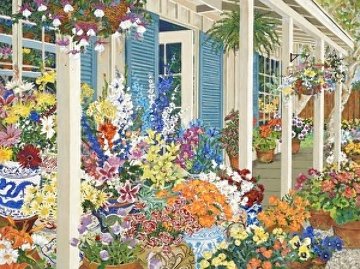 Jolain's Flowers 1991 Limited Edition Print - John Powell Jolain's Flowers 1991 Limited Edition Print - John Powell