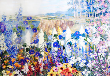 Field of Lupin 1990 Limited Edition Print - John Powell