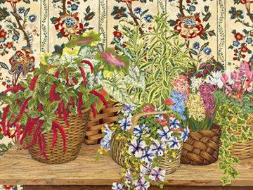 Wicker Baskets 1991 Limited Edition Print - John Powell Wicker Baskets 1991 Limited Edition Print - John Powell