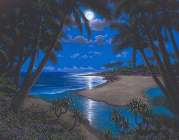 Moonlight Bay 2002 Embellished Limited Edition Print - Steven Power Moonlight Bay 2002 Embellished Limited Edition Print - Steven Power