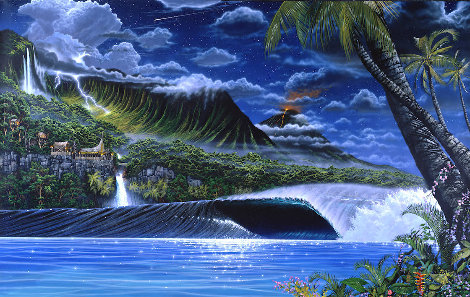Hanalei Bay 1996, Hawaii Limited Edition Print - Steven Power