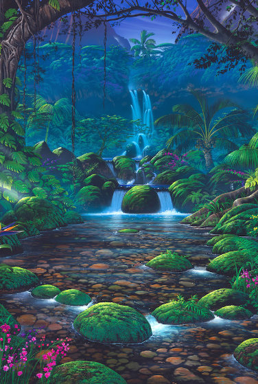 Chrystal Falls 1999 Limited Edition Print by Steven Power Chrystal Falls 1999 Limited Edition Print by Steven Power