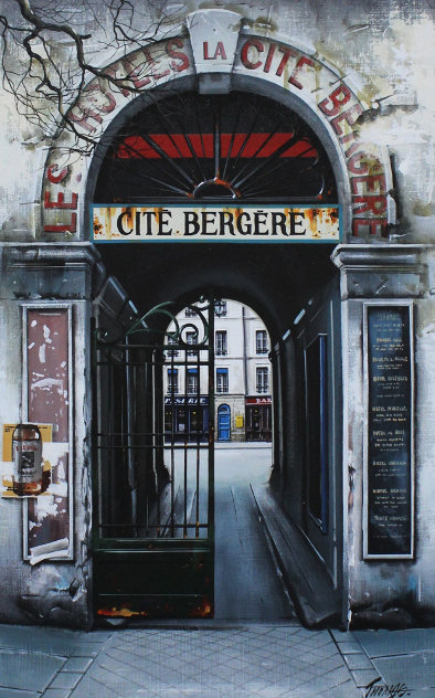 Cite Bergere 1998 35x26 Original Painting by Thomas Pradzynski