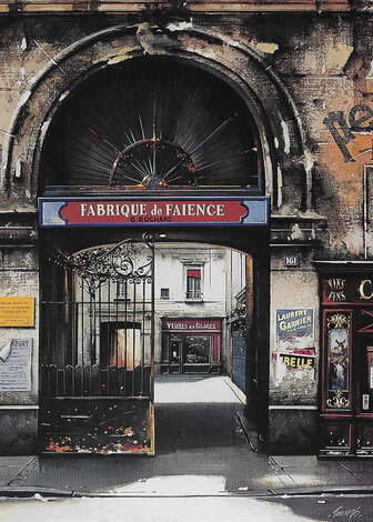 Passages De Paris - Framed Suite of 2 Serigraphs - 1997 - France Limited Edition Print - Thomas Pradzynski