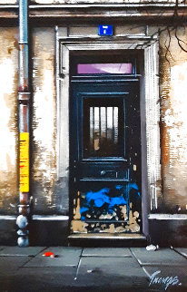 Rue Des Sauces 2000 19x16 Original Painting - Thomas Pradzynski Rue Des Sauces 2000 19x16 Original Painting - Thomas Pradzynski
