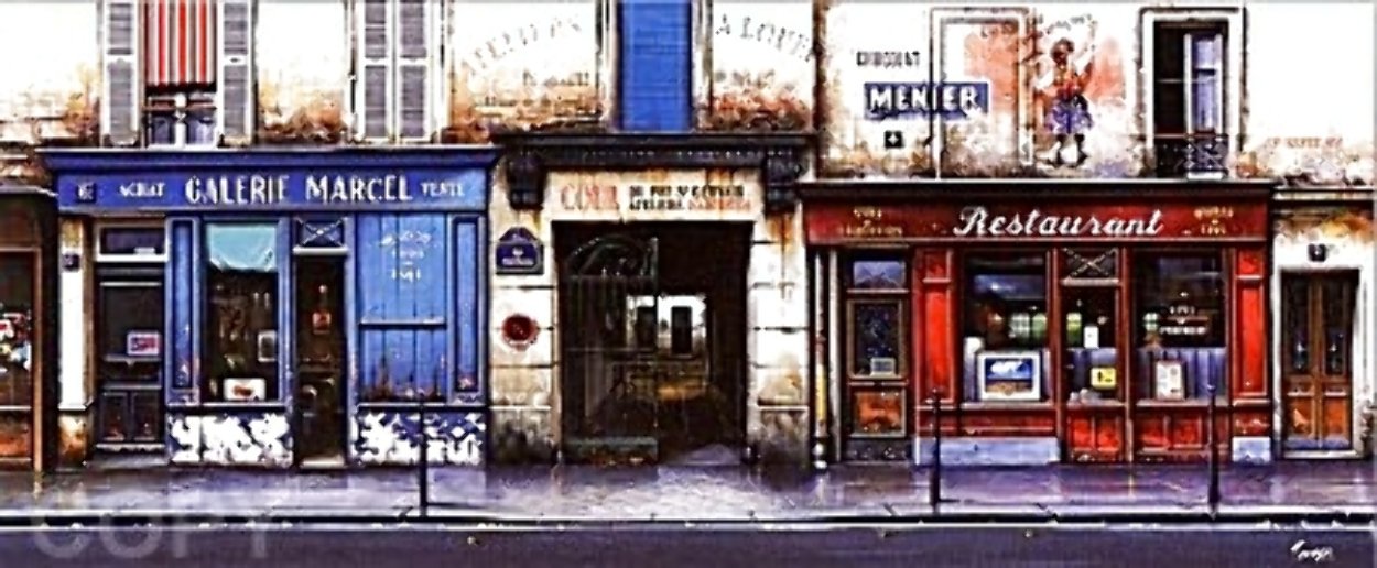 Cour Du Pre St. Gervais Super Huge 21x51 Limited Edition Print by Thomas Pradzynski Cour Du Pre St. Gervais Super Huge 21x51 Limited Edition Print by Thomas Pradzynski