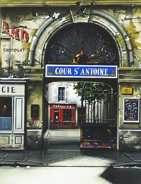 Cour St Antoine - Paris, France Limited Edition Print by Thomas Pradzynski