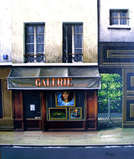Gallery Galerie 1999 18x20 Original Painting - Thomas Pradzynski Gallery Galerie 1999 18x20 Original Painting - Thomas Pradzynski