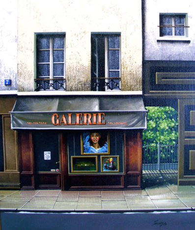 Gallery Galerie 1999 18x20 - Paris, France Original Painting - Thomas Pradzynski
