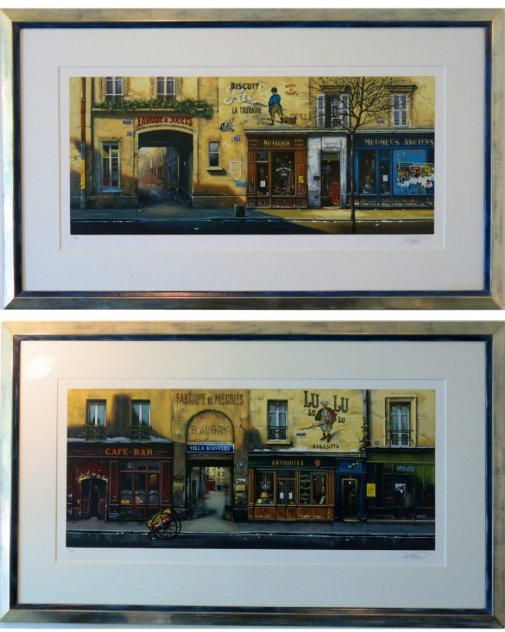 Fabrique De Jouets And Villa D'anvers, Framed Suite of 2 Limited Edition Print by Thomas Pradzynski