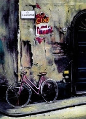 Une Bicyclette a Florence 1991 - Italy, Limited Edition Print - Thomas Pradzynski