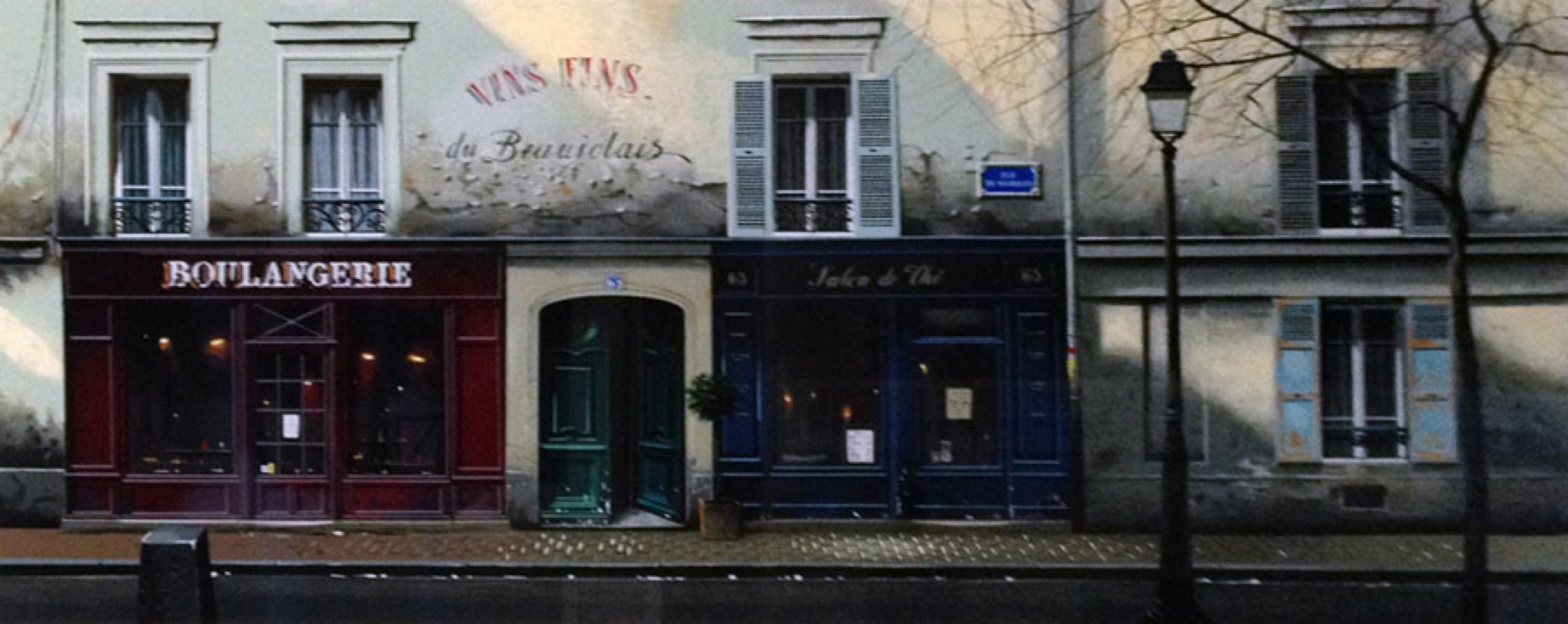 Twilight on Rue De Mondrian 1992 Limited Edition Print by Thomas Pradzynski Twilight on Rue De Mondrian 1992 Limited Edition Print by Thomas Pradzynski