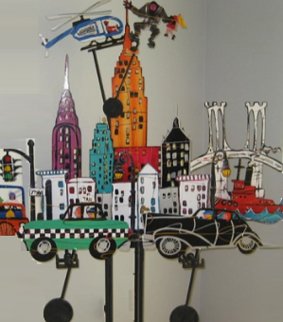 New York New York Metal Kinetic Sculpture 1990 74 in Super Huge Sculpture - Frederick Prescott New York New York Metal Kinetic Sculpture 1990 74 in Super Huge Sculpture - Frederick Prescott