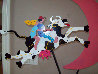 Cow Jumped Over the Moon Kinetic Sculpture 1990 71x33 Sculpture by Frederick Prescott - 1 Cow Jumped Over the Moon Kinetic Sculpture 1990 71x33 Sculpture by Frederick Prescott - 1