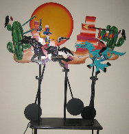 Wild, Wild West Kinetic Sculpture 1993 30 in Sculpture by Frederick Prescott - 2 Wild, Wild West Kinetic Sculpture 1993 30 in Sculpture by Frederick Prescott - 2