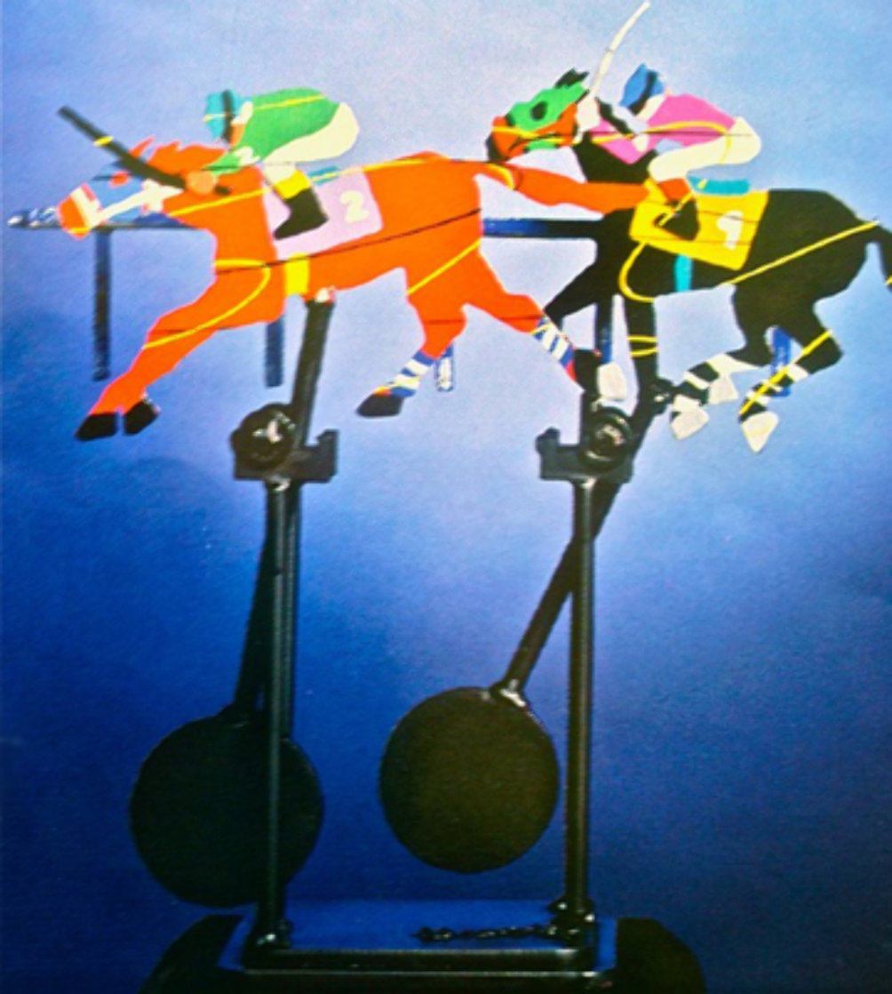 By a Nose Kinetic Sculpture 1994 14 in Sculpture by Frederick Prescott By a Nose Kinetic Sculpture 1994 14 in Sculpture by Frederick Prescott